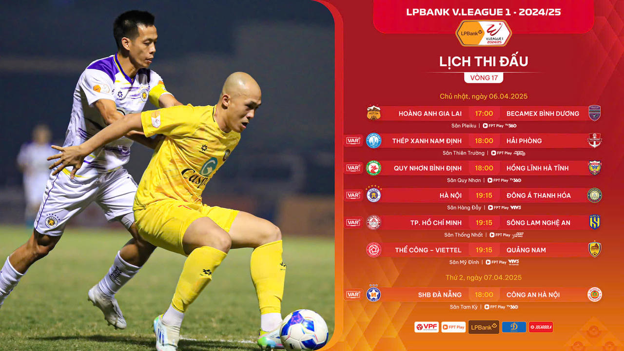 V.league trở lại vào ngày Chủ Nhật