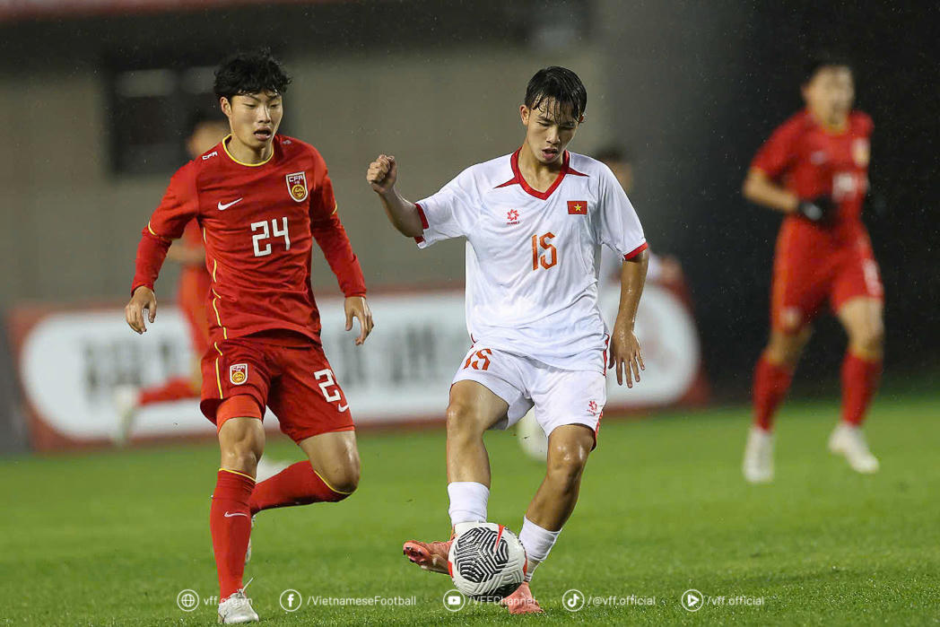 U16 Việt Nam đứng vị trí thứ 3 tại giải CFA Team China 2025