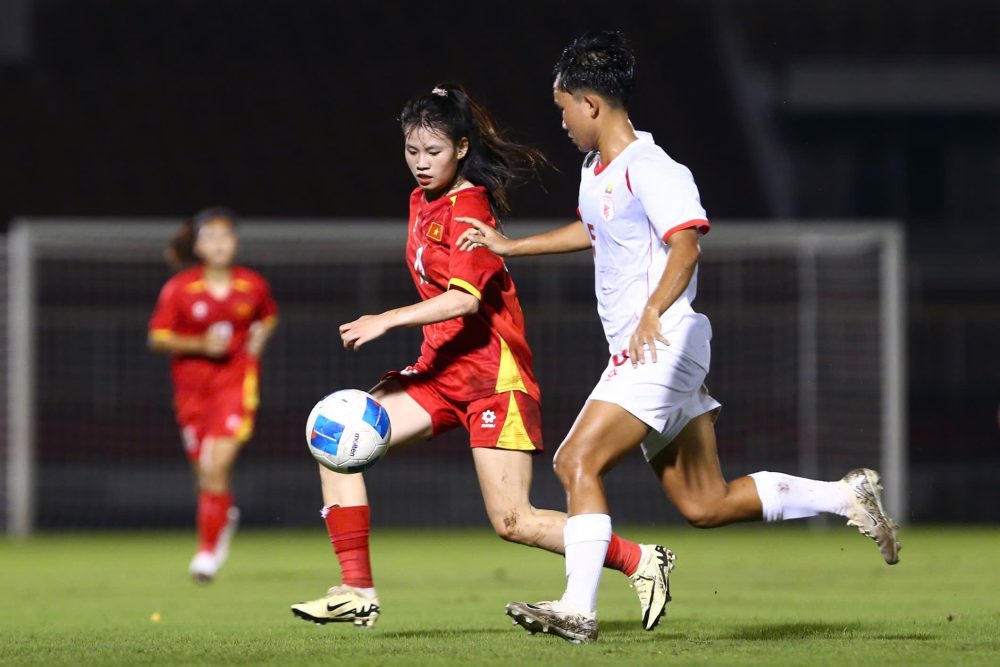 U19 nữ Việt Nam thắng U19 Myanmar