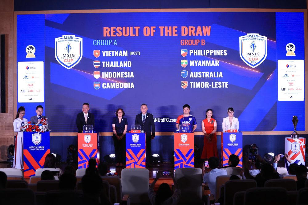 Việt Nam lại đối đầu với Thái Lan ở Giải bóng đá nữ vô địch Đông Nam Á 2025