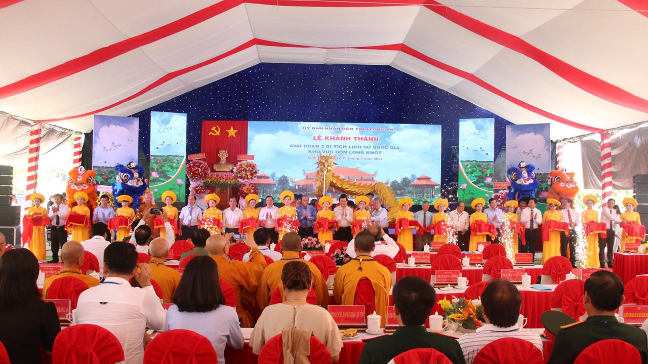 Khánh thành giai đoạn II Di tích lịch sử Quốc gia Khu vực Đồn Long Khốt