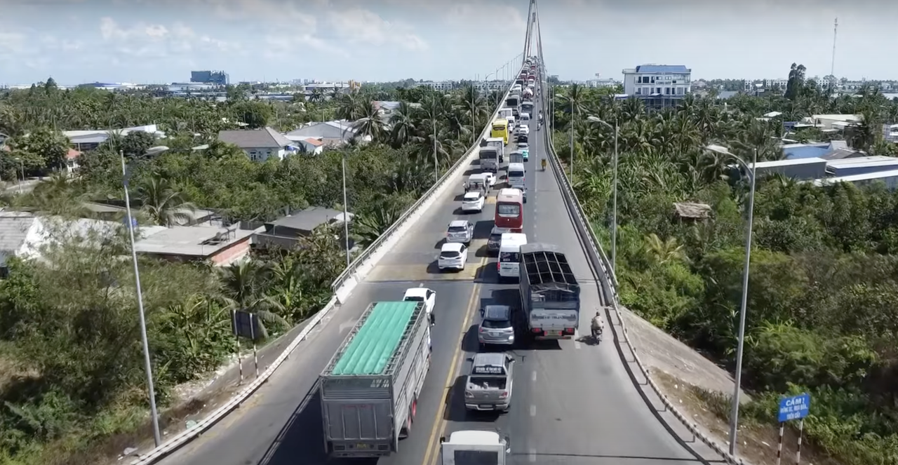 Cấm xe qua cầu Rạch Miễu theo khung giờ từ ngày 13 đến 15/8 để kiểm định