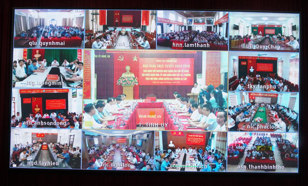 Nghệ An 'diễn tập' chuỗi hoạt động của chính quyền cấp xã mới