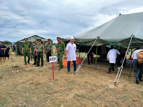 Thủy điện Hố Hô diễn tập phòng chống thiên tai