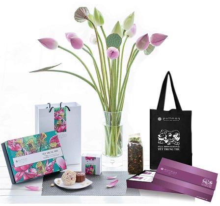 Tuyệt phẩm hoa sen trên hộp bánh Trung Thu 2014 