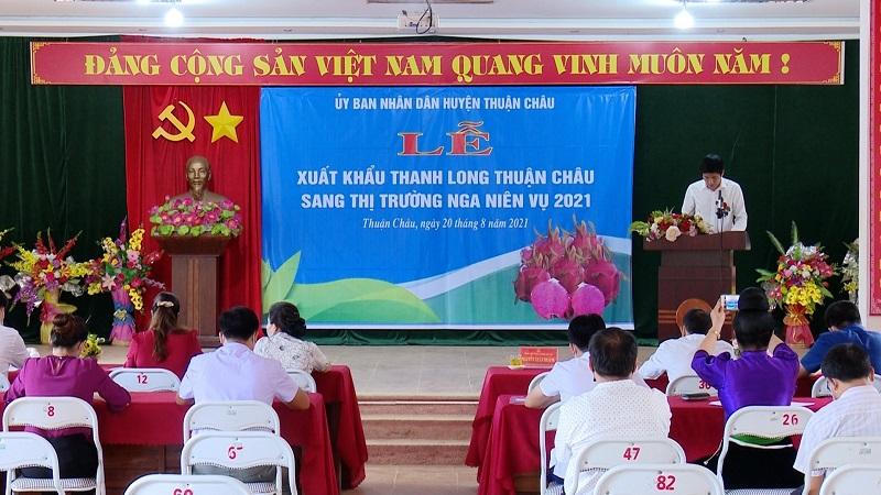Sơn La xuất khẩu 10 tấn thanh long ruột đỏ sang Nga