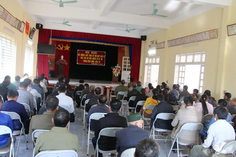 Sơn La: Tập huấn pháp luật trợ giáp pháp lý cho trưởng bản và người uy tín