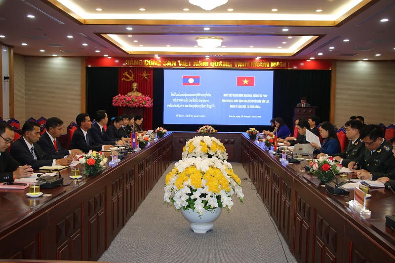 Sở Tư pháp tỉnh Bò Kẹo (Lào) thăm và làm việc tại tỉnh Sơn La