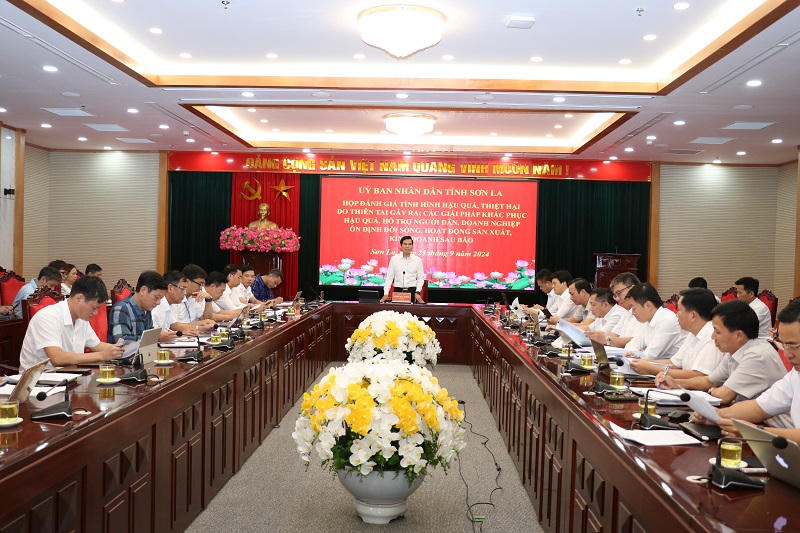 Sơn La: Họp đánh giá tình hình thiệt hại do thiên tai gây ra