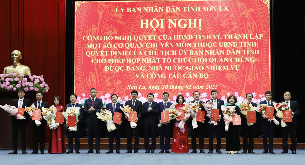 Sơn La công bố thành lập các cơ quan chuyên môn sau hợp nhất