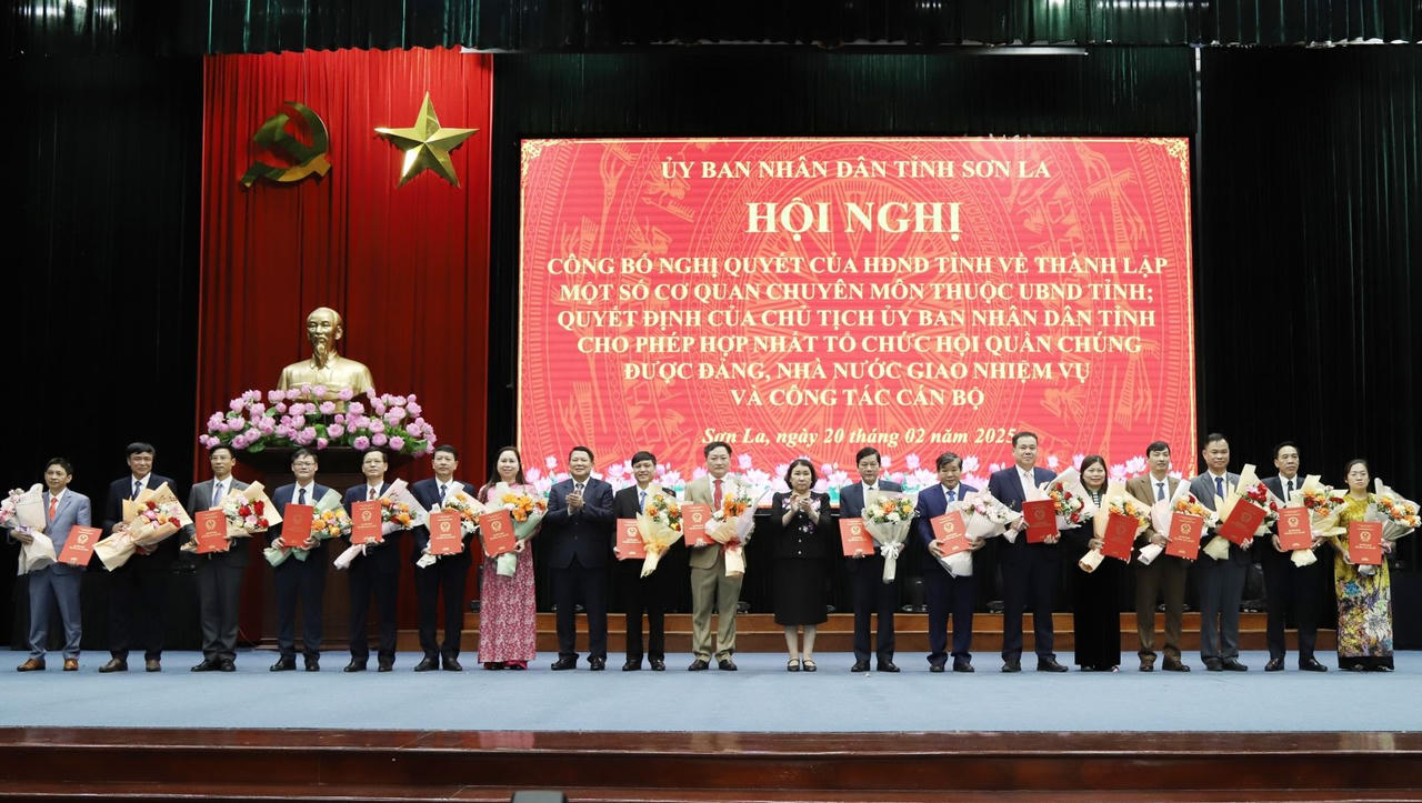 Sơn La công bố thành lập các cơ quan chuyên môn sau hợp nhất