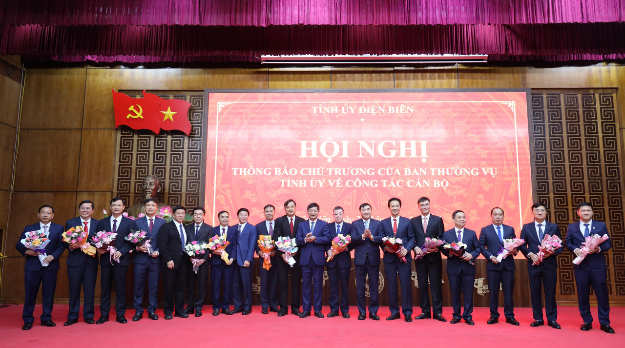Điện Biên: Điều động, bổ nhiệm nhiều cán bộ lãnh đạo chủ chốt
