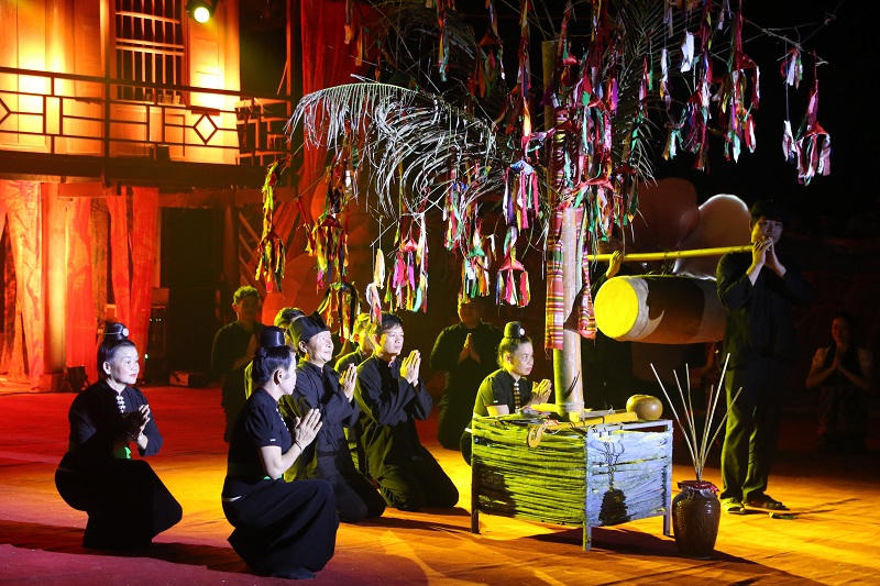 Đặc sắc show diễn thực cảnh Huyền tích U Va tại Điện Biên