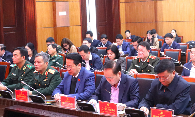 Đoàn công tác của Phó Chủ tịch Quốc hội Trần Quang Phương làm việc với tỉnh Điện Biên