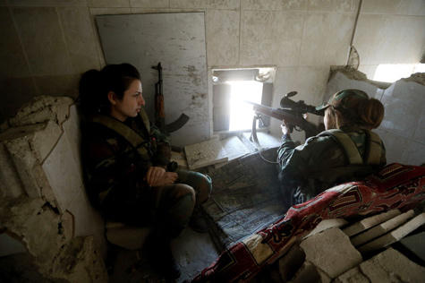 Bí mật những bóng hồng chiến binh đặc nhiệm Syria