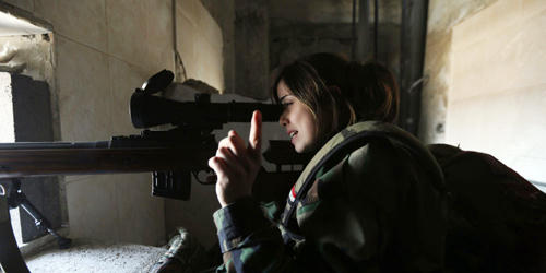 Bí mật những bóng hồng chiến binh đặc nhiệm Syria