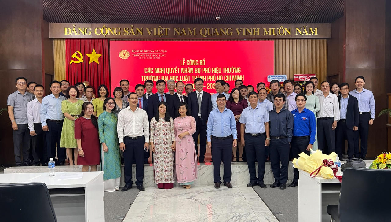 Trường Đại học Luật thành phố Hồ Chí Minh có hai Phó Hiệu trưởng