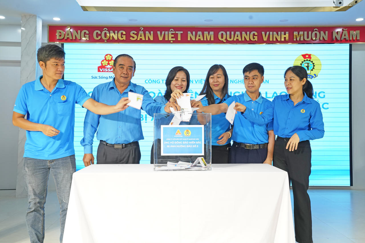 Vissan chung tay đóng góp cho đồng bào miền Bắc bị ảnh hưởng bởi bão số 3