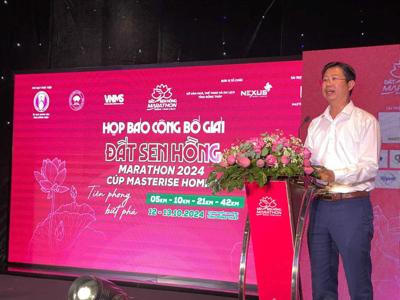 Gần 10.000 VĐV tham gia giải chạy Marathon Đất Sen Hồng Đồng Tháp 2024