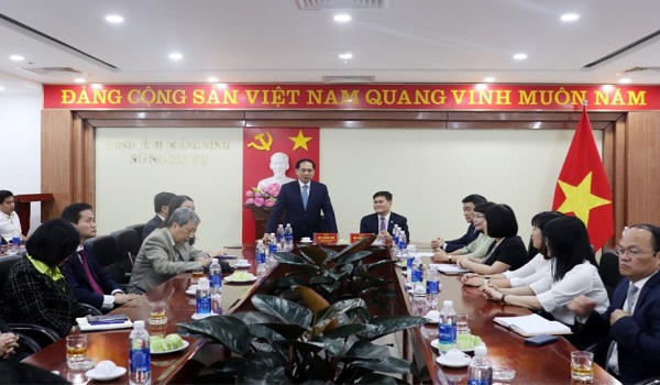 Bộ trưởng Bùi Thanh Sơn đánh giá cao, công tác đối ngoại, hội nhập quốc tế của tỉnh Quảng Ninh