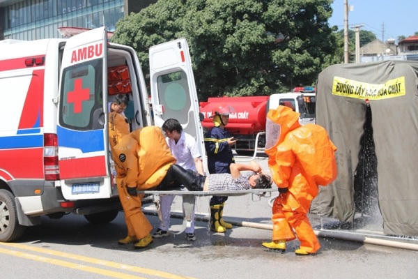 Mãn nhãn với màn diễn tập chữa cháy và tìm kiếm cứu nạn, cứu hộ quy mô cấp Bộ tại Quảng Ninh