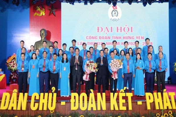 Ông Lê Quang Toản tái đắc cử chức Chủ tịch Liên đoàn Lao động tỉnh Hưng Yên