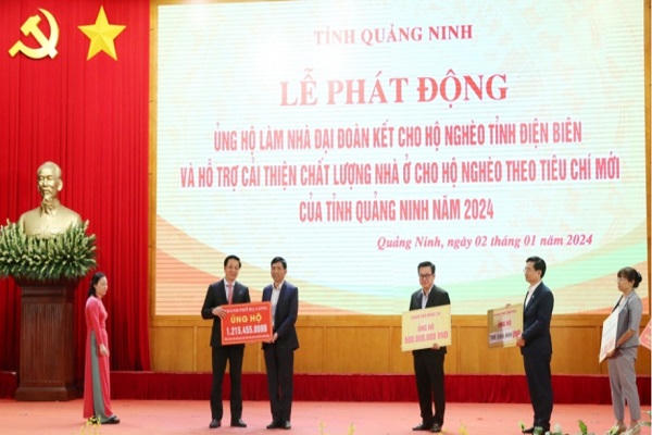 Quảng Ninh tiếp nhận trên 12 tỷ đồng tại Lễ phát động hỗ trợ hộ nghèo 