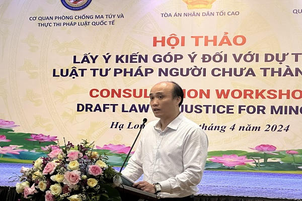 Cơ bản xây dựng hoàn thiện dự thảo Luật Tư pháp người chưa thành niên
