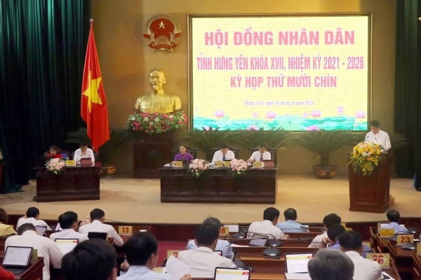 HĐND tỉnh Hưng Yên biểu quyết thông qua 7 nghị quyết