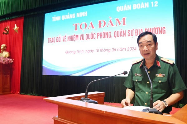 Tọa đàm trao đổi về nhiệm vụ quốc phòng, quân sự địa phương tại tỉnh Quảng Ninh