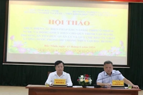 Bàn giải pháp giảm thiểu ô nhiễm nước hệ thống thủy lợi Bắc Đuống