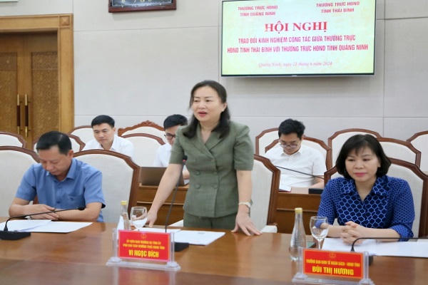 Tỉnh Quảng Ninh và Thái Bình trao đổi kinh nghiệm công tác