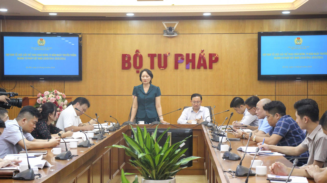 Công đoàn Bộ Tư pháp tổ chức giải thể thao chào mừng 79 năm Ngày truyền thống ngành Tư pháp