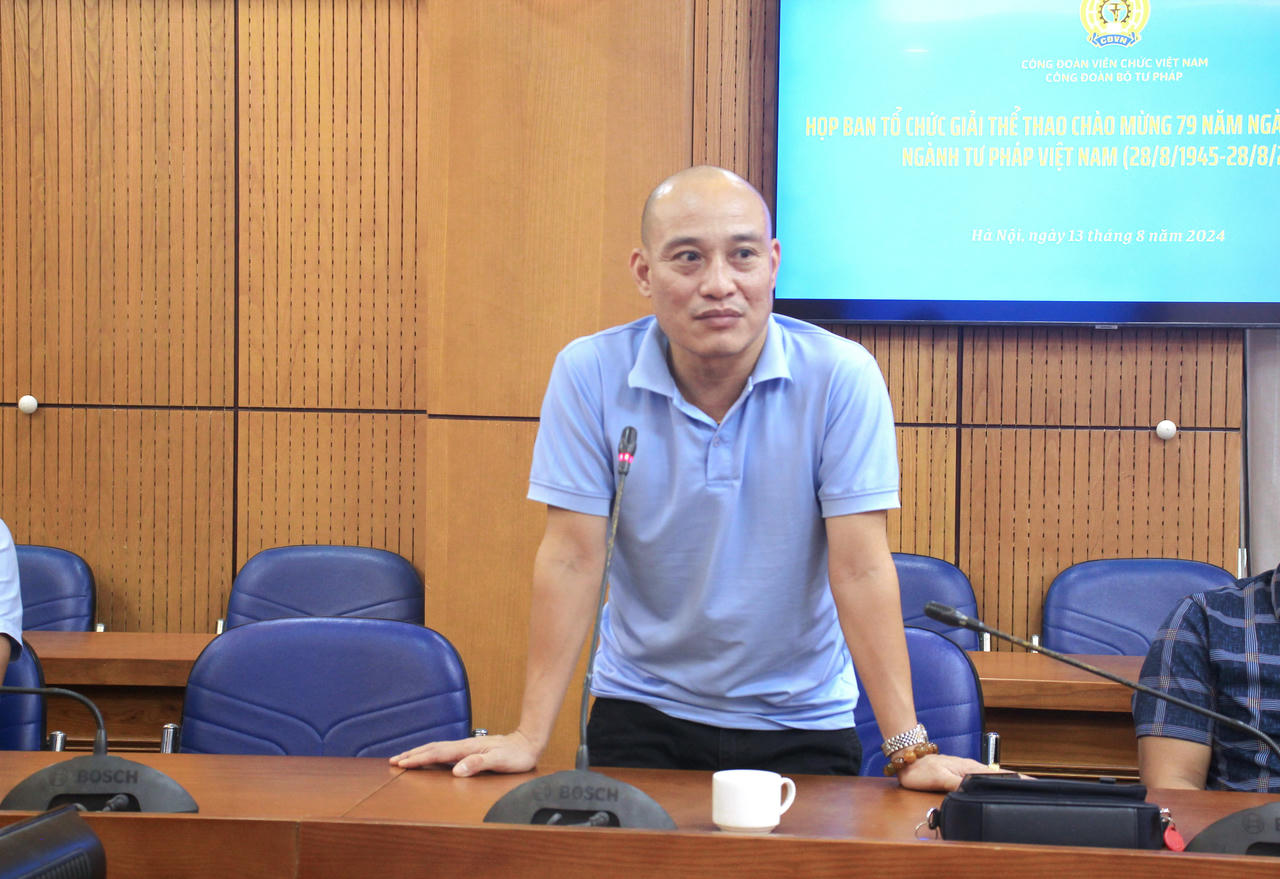 Công đoàn Bộ Tư pháp tổ chức giải thể thao chào mừng 79 năm Ngày truyền thống ngành Tư pháp