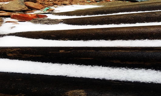 Ngắm miền Bắc ngập chìm trong mưa, tuyết