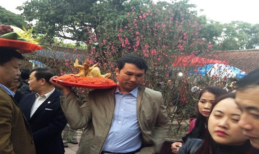 Nam Định: Hàng vạn người chen chân dự lễ khai ấn đền Trần