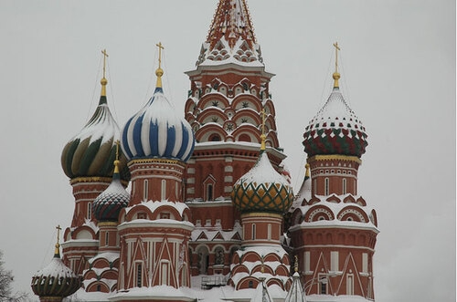 Nhà thờ Thánh Basil đẹp như lâu đài cổ tích tại Nga