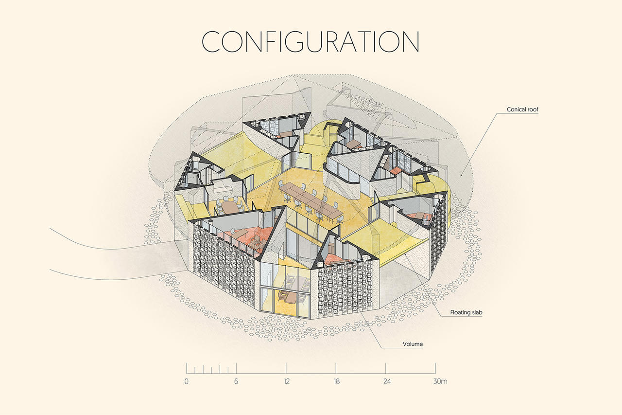 Chiêm ngưỡng tòa nhà 'đội nón lá' đoạt giải kiến trúc Quốc tế
