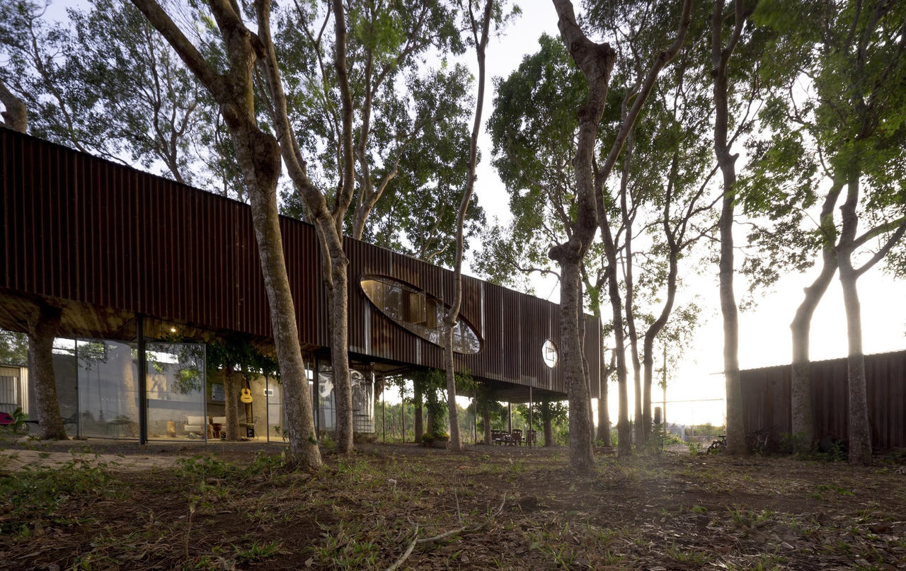 Ngôi nhà trên cây không cần điều hoà và có thể tháo rời, di chuyển