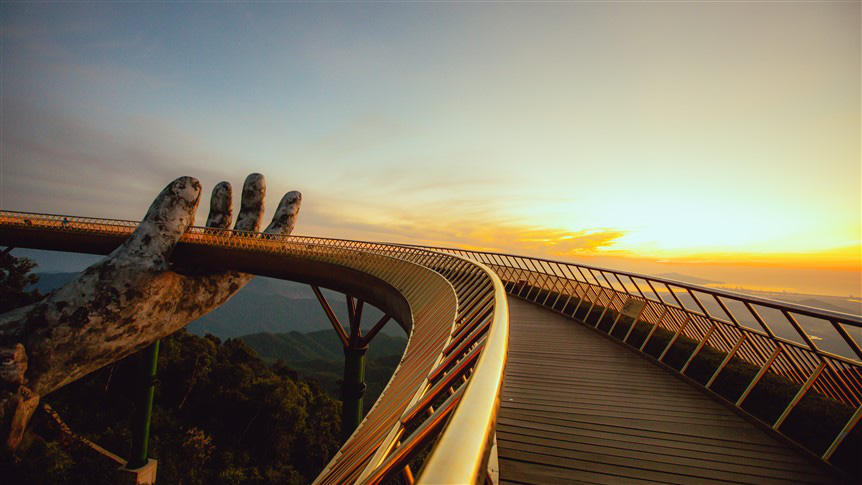 Cầu Vàng (Đà Nẵng) được chọn là công trình biểu tượng du lịch trên thế giới 