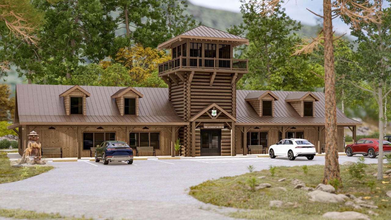 Khách sạn độc đáo nằm giữa rừng cây ở Idaho