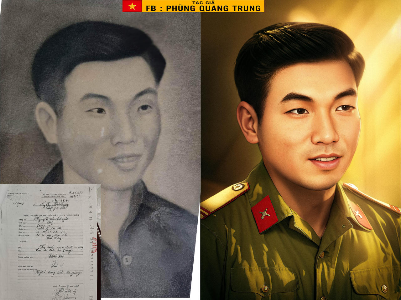 Nhóm người trẻ phục dựng 50 bức ảnh liệt sĩ vào dịp 27/7 