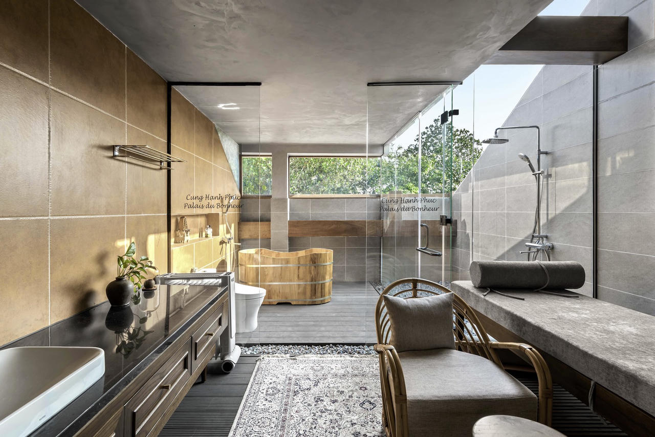 Ngắm căn nhà mái ngói như khu nghỉ dưỡng tại ngoại ô Hà Nội