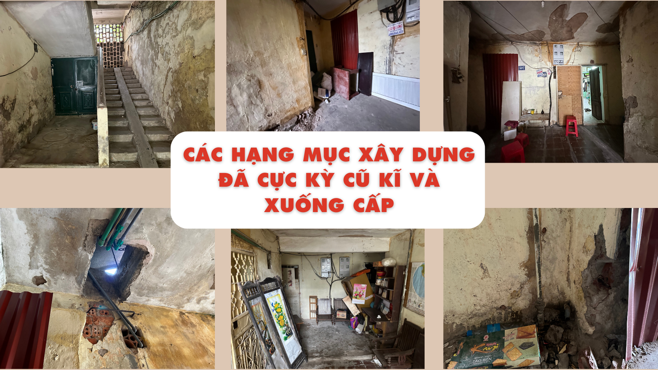 Truy tìm ‘rào cản’ công cuộc cải tạo, xây dựng mới chung cư cũ tại Hà Nội - Bài 1: Cận cảnh loạt công trình ‘dọa sập’