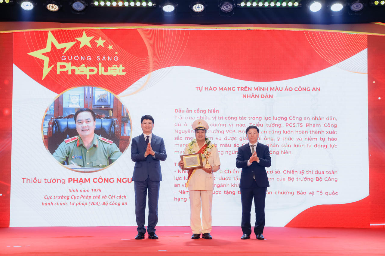 Các Gương sáng pháp luật được tôn vinh năm 2023