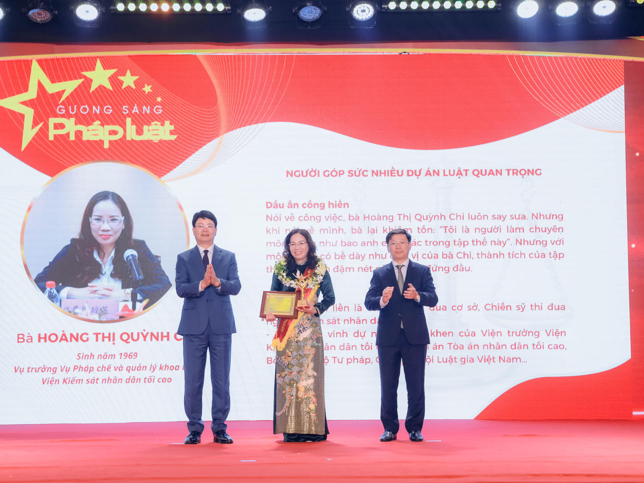 Các Gương sáng pháp luật được tôn vinh năm 2023