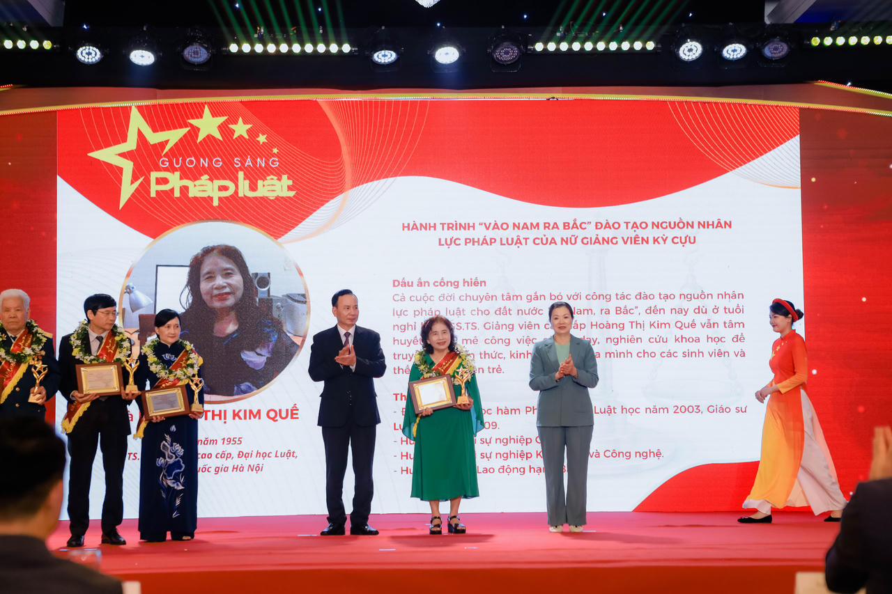 Các Gương sáng pháp luật được tôn vinh năm 2023