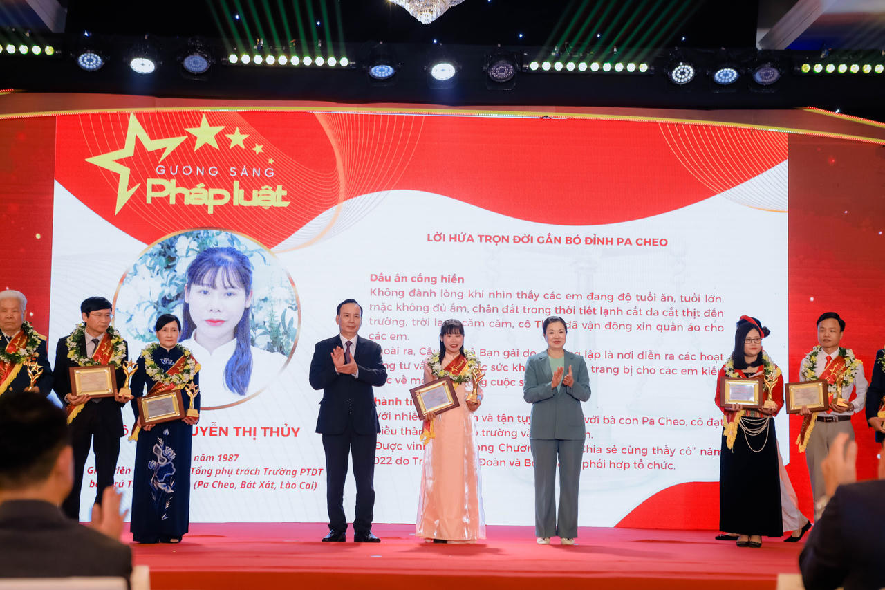 Các Gương sáng pháp luật được tôn vinh năm 2023