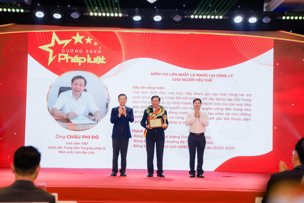 Các Gương sáng pháp luật được tôn vinh năm 2023