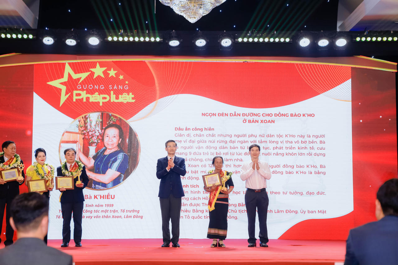 Các Gương sáng pháp luật được tôn vinh năm 2023